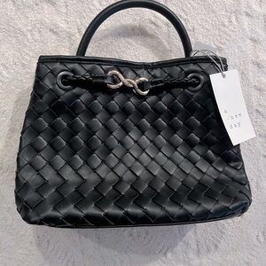 A New Day | Black Woven Handbag